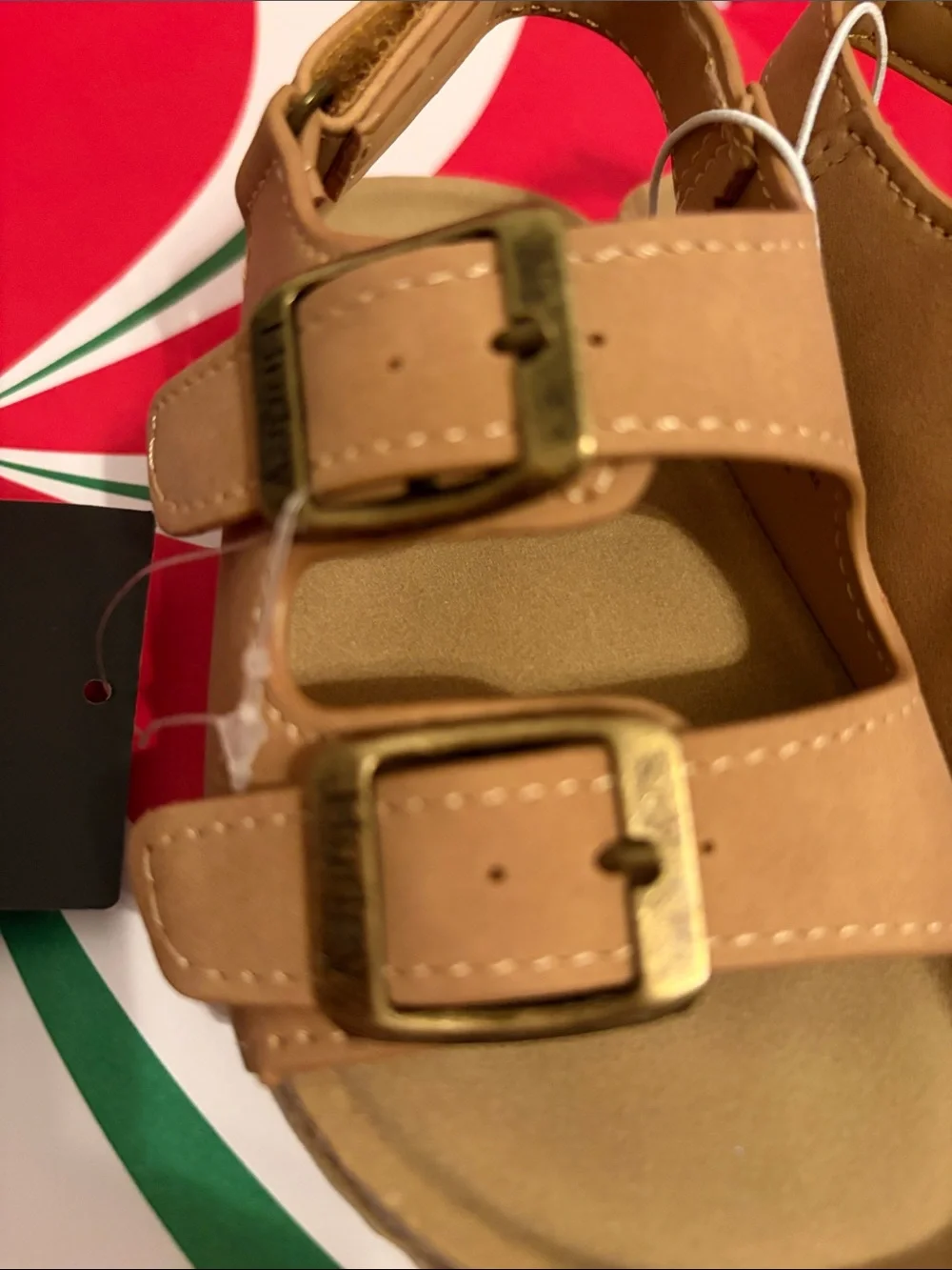Hurley Kids Brown/Tan Double Buckle Sandals